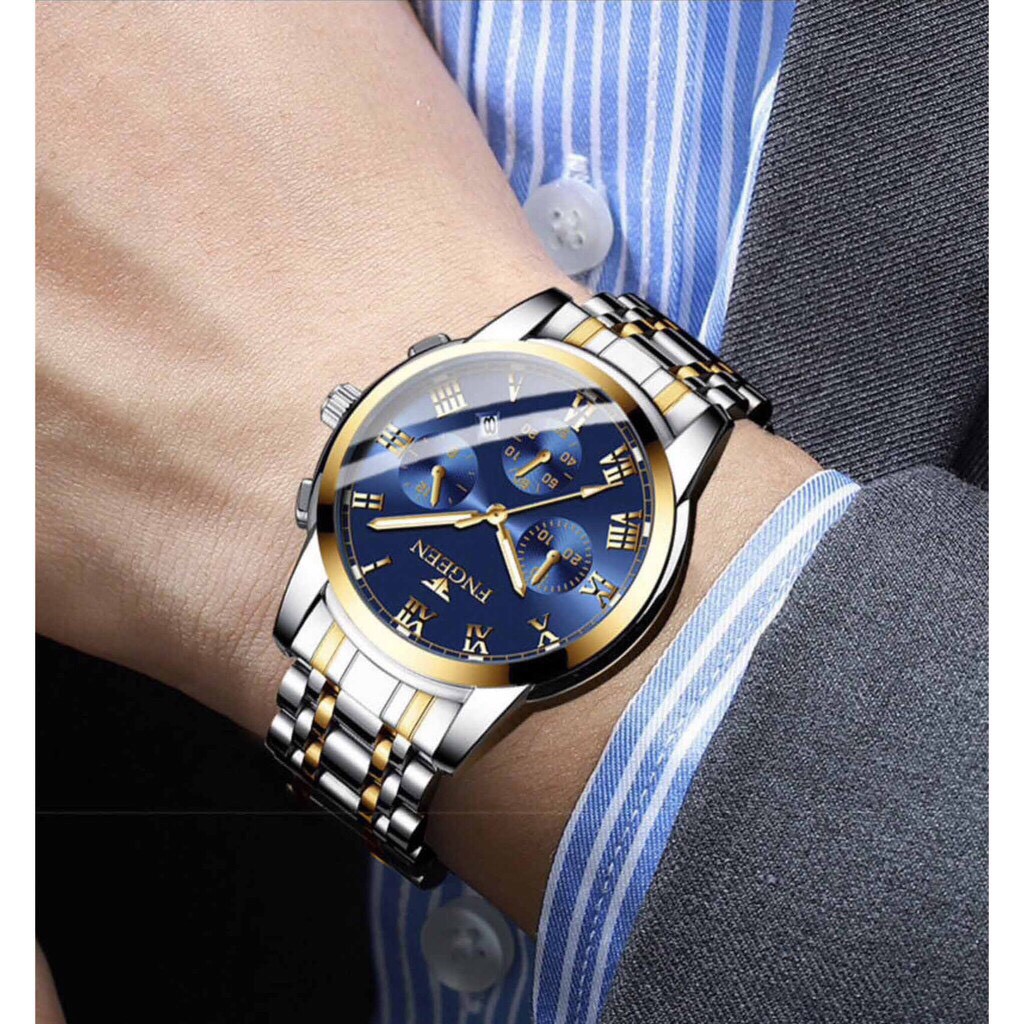 Đồng Hồ Thạch Anh FNGEEN F14 Phong Cách Cá Tính Cho Nam