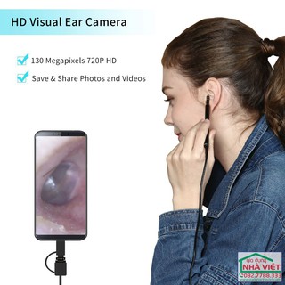 [ Bảo hành 12 tháng ]  Dụng cụ lấy ráy tai có camera, máy lấy ráy tai cao cấp