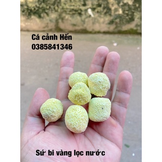 Sứ bị vàng lọc nước siêu sạch cho hồ cá , hồ thủy sinh túi zip 100gr