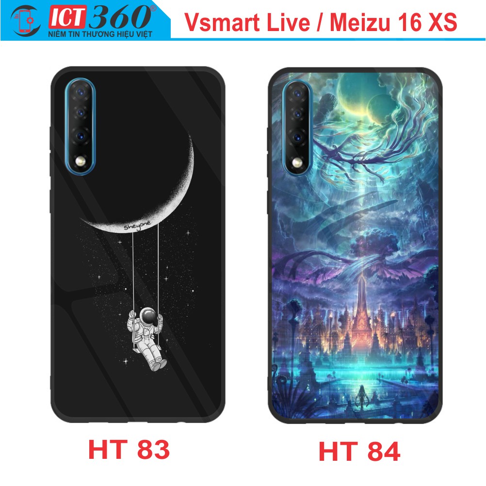 Ốp Lưng Kính  VSMART LIVE/ MEIZU 16 XS  - In Theo Yêu Cầu - Hình 3D