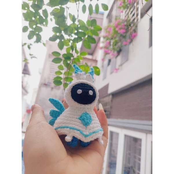 Móc khóa Genshin Impact Tinh Linh Gió móc len: Venti, Zhongli