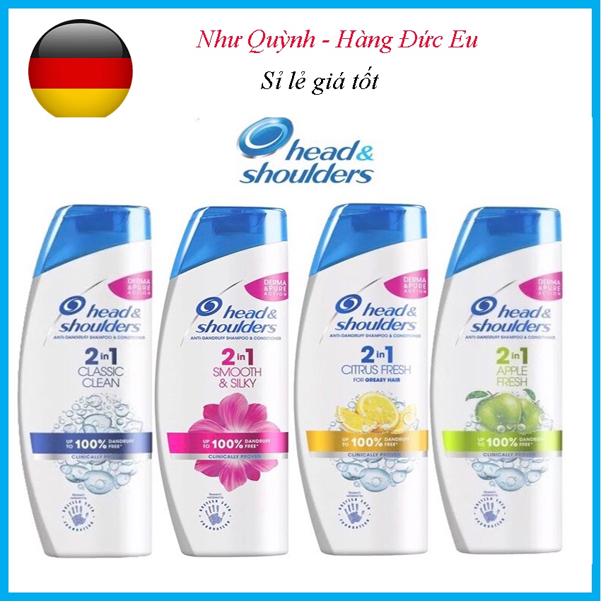 Dầu gội xả 2 in 1 Head And Shoulders 450ml Head & Shoulders 2in1 [ Hàng Đức ]