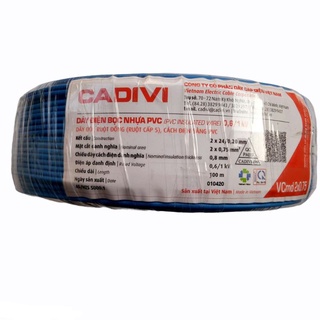 Dây Điện Đôi CADIVI (2X0,5 - 2X0,75 - 2X1 - 2X1,5)