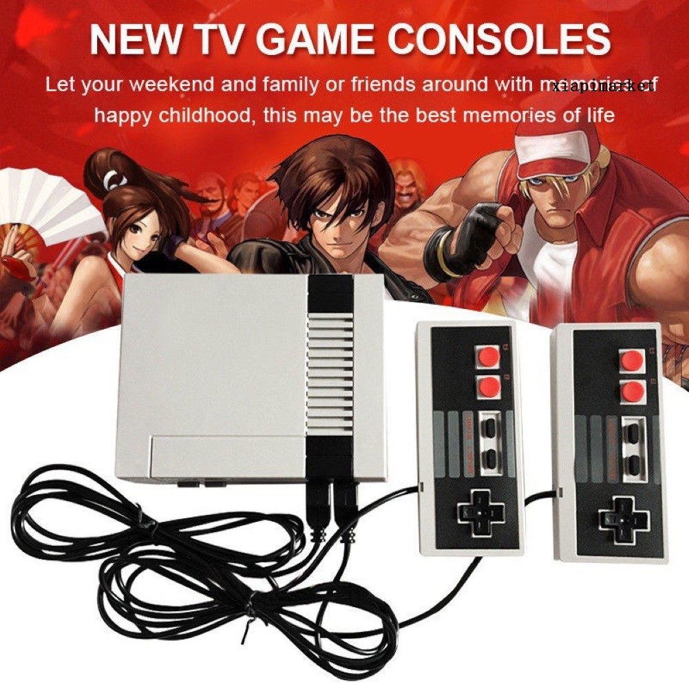 Máy Chơi Game Mini 600 Trò Chơi Cổ Điển Với 2 Tay Cầm Điều Khiển Cho Nintendo Nes