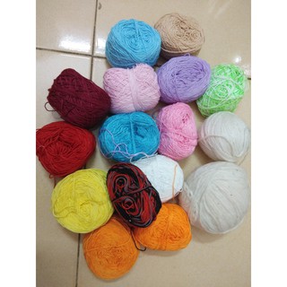 THANH LÝ LEN 13 CUỘN LEN COTTON GÍA 195K GIẢM CON 109K ( Tặng thêm 2 cuộn)