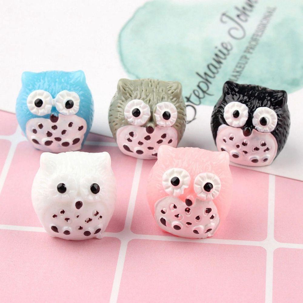 Set 5 Tượng Hình Chim Cú DIY Dễ Thương Để Trang Trí