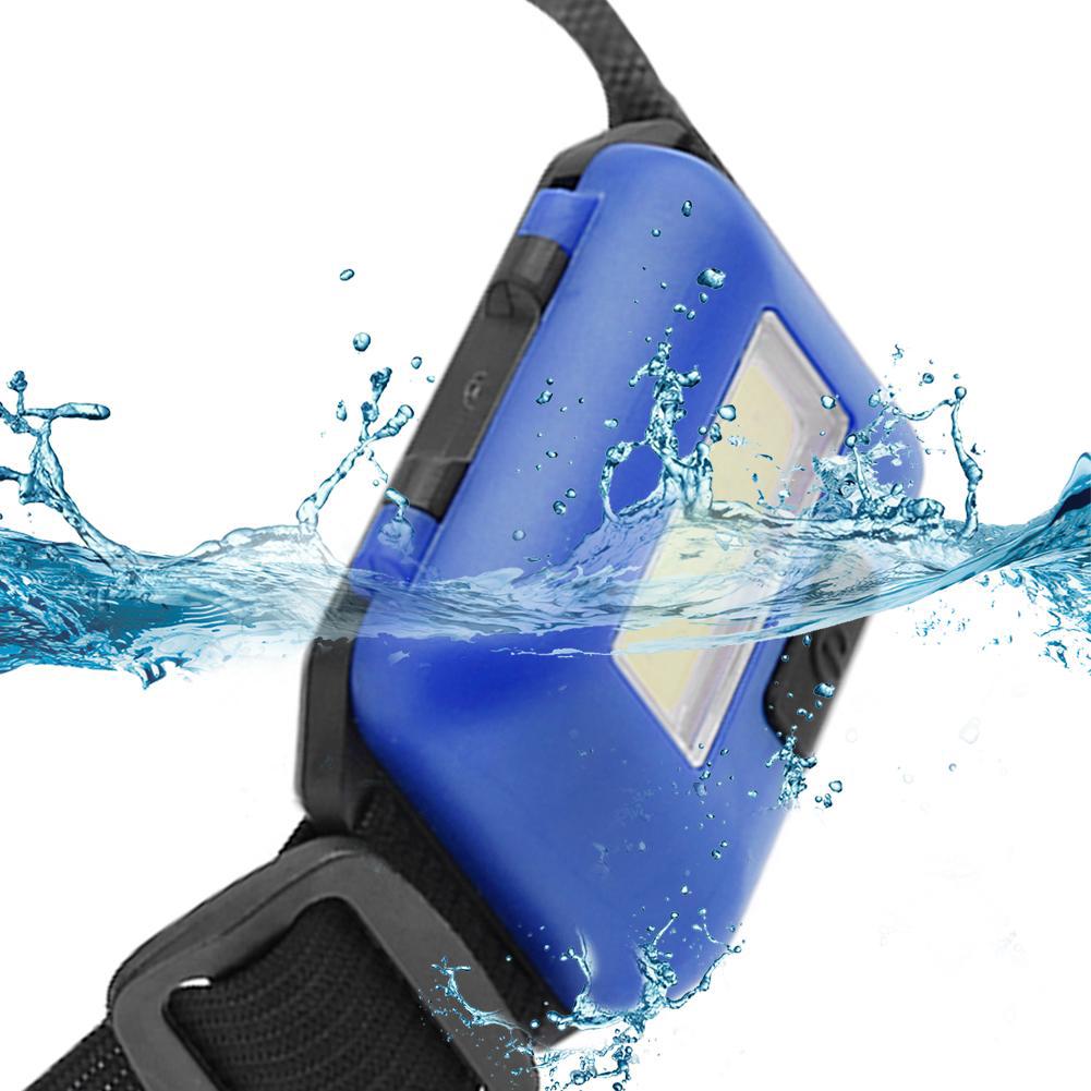 3 Modes Waterproof COB LED Flashlight Outdoors Headlight Headlamp Torch