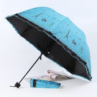 Dù che nắng/chống tia UV dạng gập cỡ lớn chất liệu vinyl tiện dụng cho nam nữ