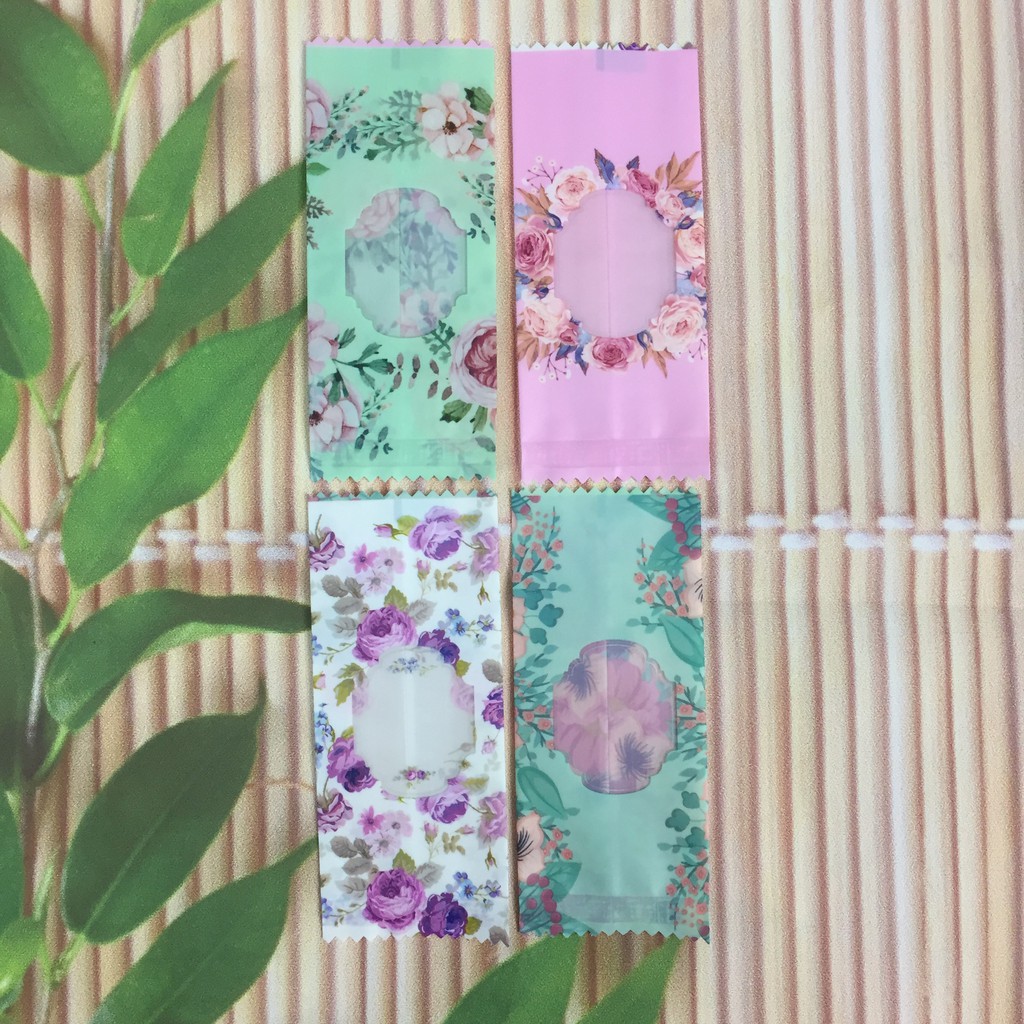 Túi kẹo nougat cao cấp mix 4 mẫu hoa