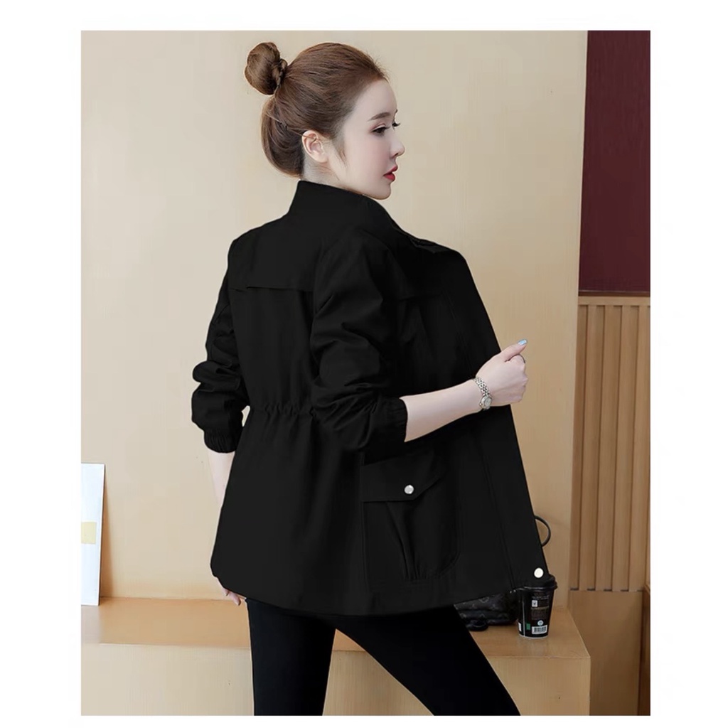 Áo khoác kaki nữ thun eo 2 lớp siêu rẻ chỉ 125k