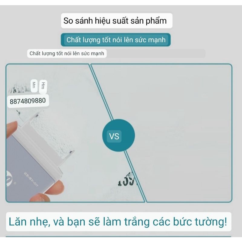 Con Lăn Sơn Tường Che Sạch Mọi Vết Bẩn Cứng Đầu