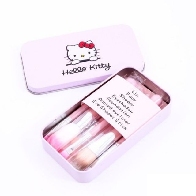 Bộ cọ trang điểm hello kitty 7 cây