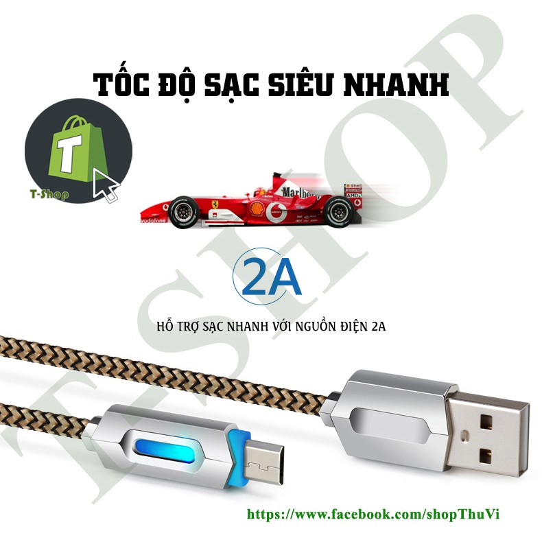 Cáp sạc tự ngắt thông minh Akinno GF-08