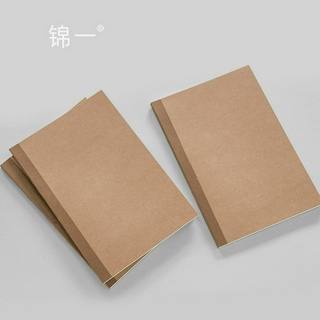 Sổ Tay Ghi Chú/Sổ Nhật Ký Bìa Giấy Kraft Mềm Họa Tiết Kẻ Sọc Đơn Giản Cho Học Sinh/Văn Phòng