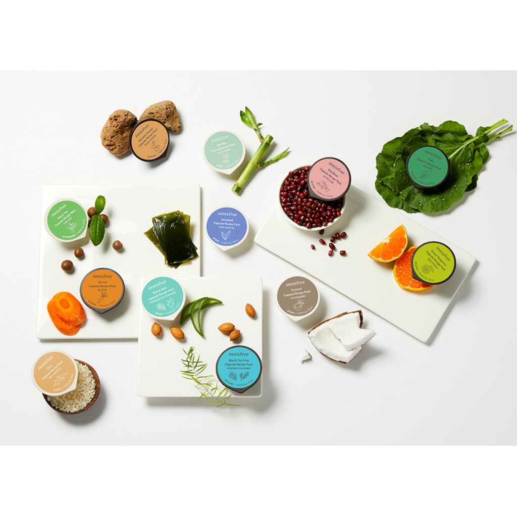 [Mã COSIF11 giảm 10% đơn 400K] Mặt nạ rửa dạng hủ từ Bija & cây trà innisfree Capsule Recipe Pack Bija & Tea Tree 10ml | BigBuy360 - bigbuy360.vn