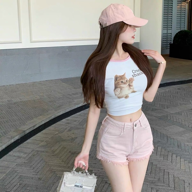 ÁO CROPTOP CHÚ MÈO BG