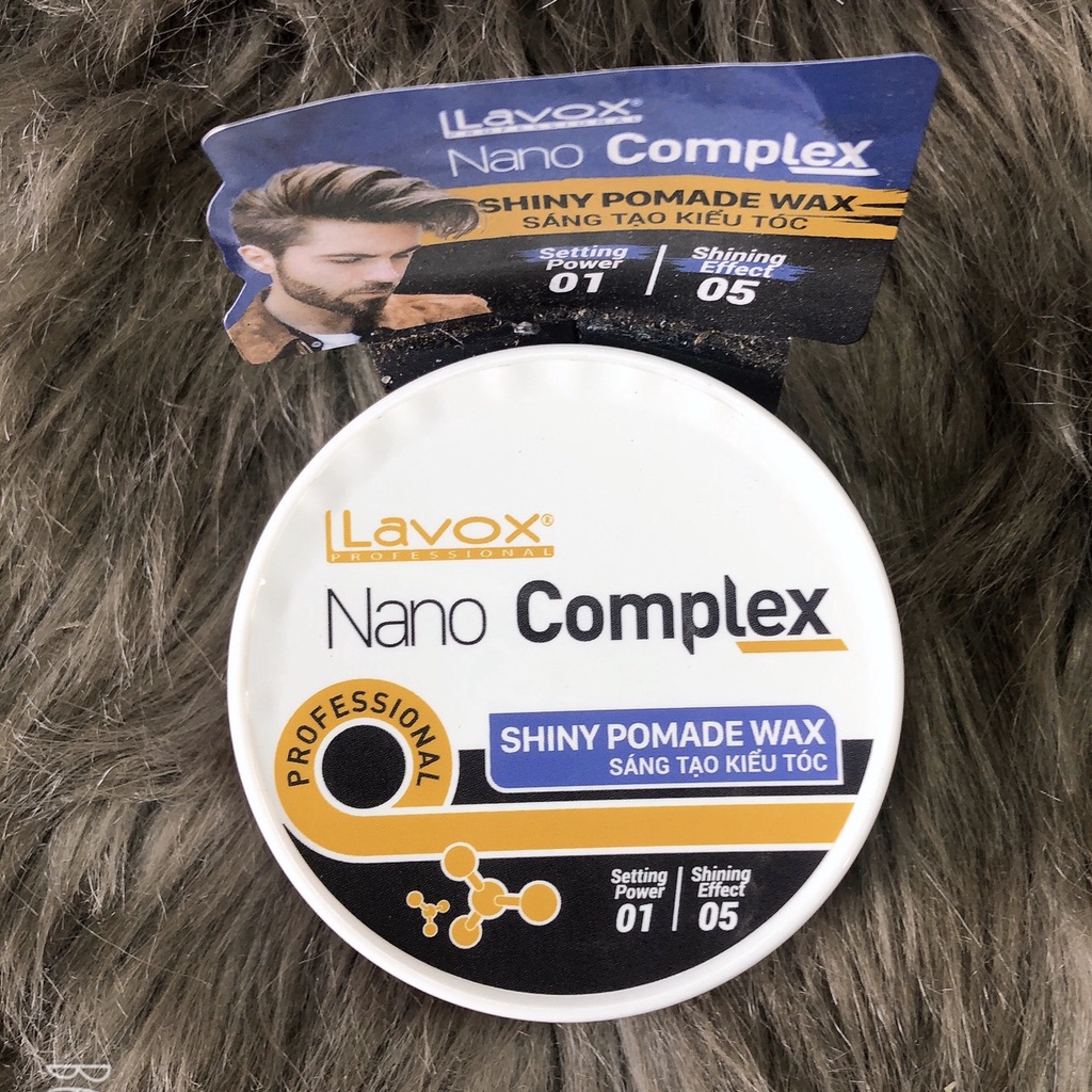 Gel Sáp wax tạo kiểu tóc nam Lavox Nano complex 80ml