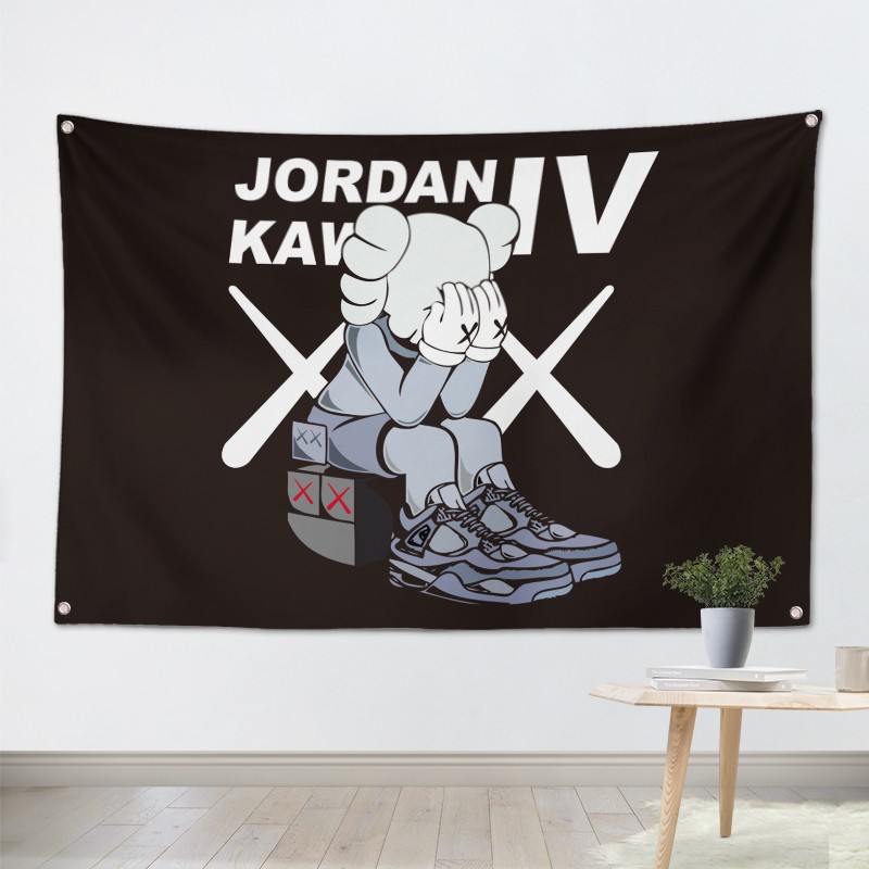 Tranh vải treo tường trang trí Supreme / Kaws / Bape / Offwhite