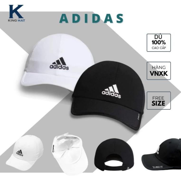 Mũ Nón lưỡi trai Adidas chất dù gió siêu nhẹ cao cấp,nón kết thể thao ,màu đen, trắng