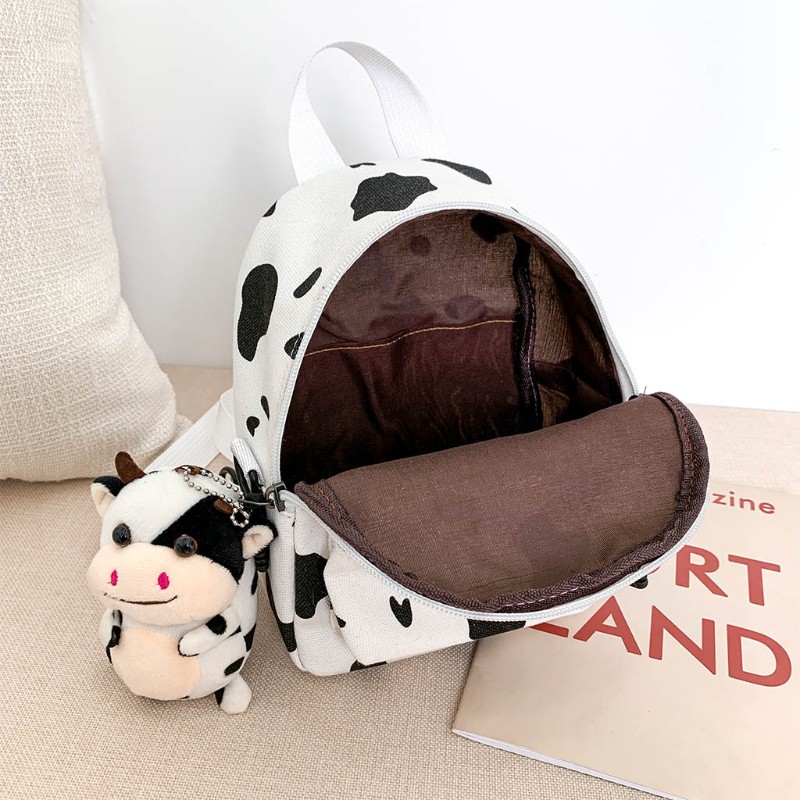 [Hàng Loại 1] [XẢ KHO_FREESHIP]Balo Mini Hoạ Tiết Bò Sữa