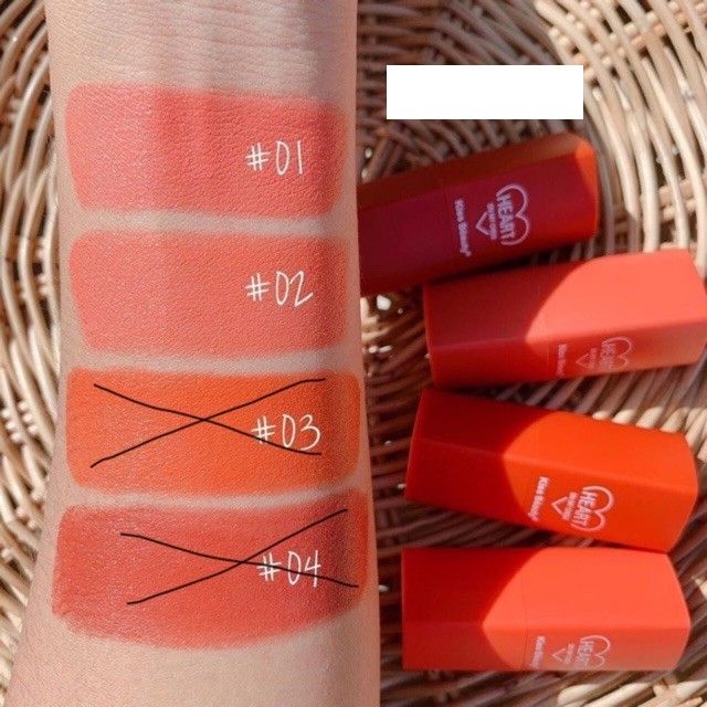 Set 2 món Kiss Beauty Peach ( phấn phủ bột + má hồng thỏi tim) | BigBuy360 - bigbuy360.vn