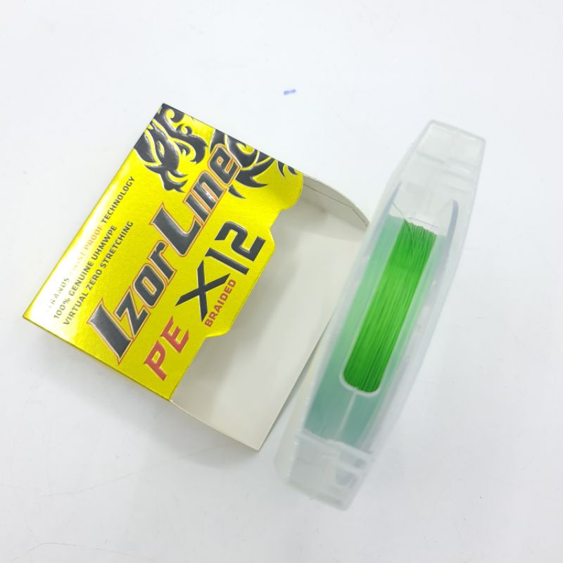 Dù Pe X12 câu lục xa bờ, câu lure tải cao sợi mịn Izorline