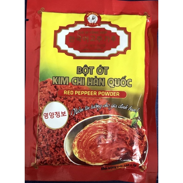 BỘT KIM CHI HÀN QUỐC HƯƠNG VỊ HÀN TRÊN ĐẤT VIỆT 100G