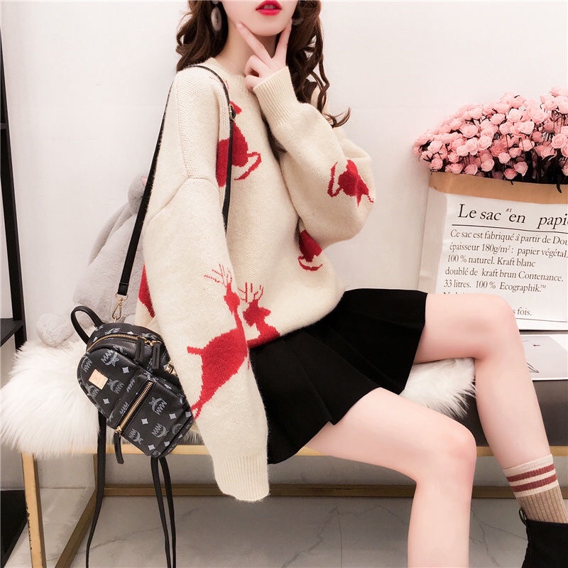 Áo len bông tuyết chơi noel hàng Quảng châu cao cấp