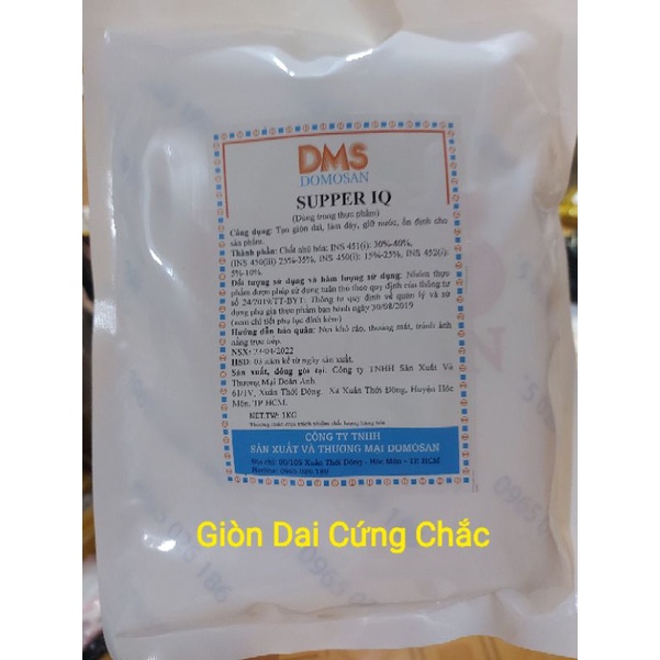 1kg Phụ gia giò chả, giò lụa, chả lụa, xúc xích, chả cá, nem chua- Tạo giòn dai kết dính thay thế hàn the-Supper IQ