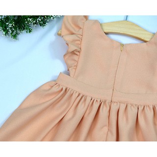 Đầm cho bé họa tiết ca rô phối ren (9-21kg Xanh)