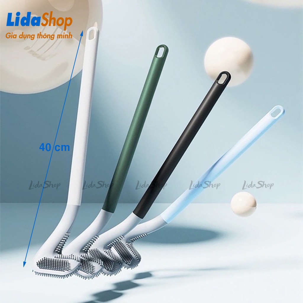 Cọ chà toilet silicon Lidashop , cọ chà rửa bồn cầu nhà tắm nhà vệ sinh bằng silicon tiện lợi