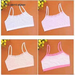 Áo Ngực Cotton Viền Ren Xinh Xắn Cho Bé Gái 8-14 Tuổi