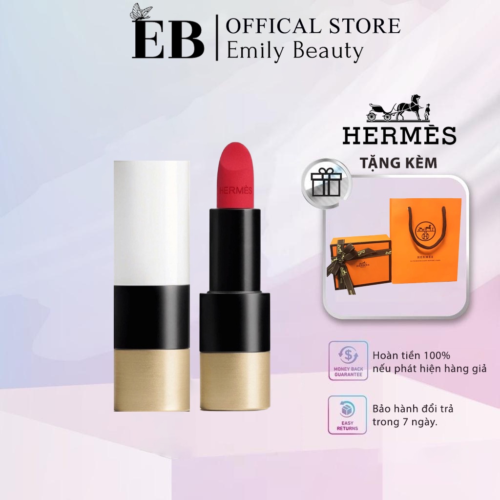 Son Hermès Rouge Matte và Satin Lipstick mẫu HOT 2022, đầy đủ túi hộp cho chị em lựa chọn.