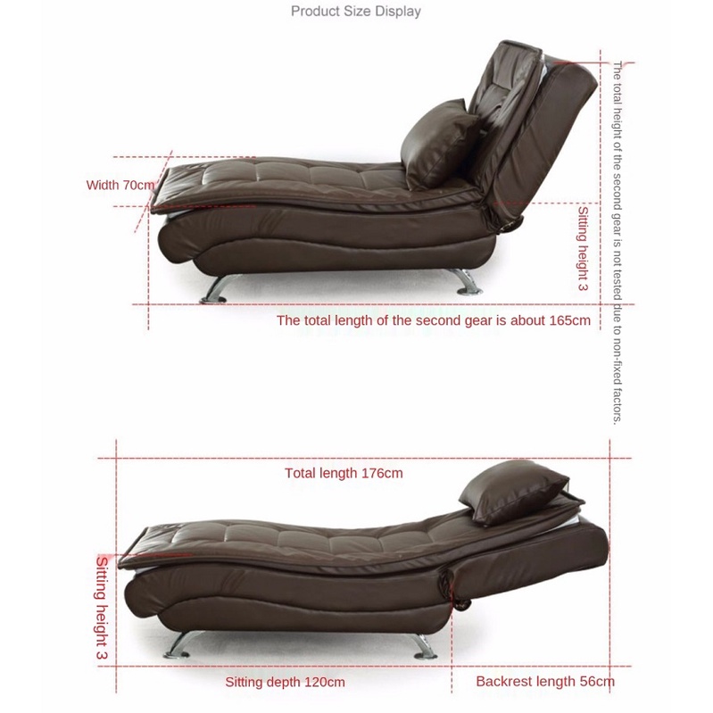 [Hàng loại 1] Ghế sofa giường thông minh NT120, ghế nằm thư giãn đọc sách, kích thước 175x70x35cm