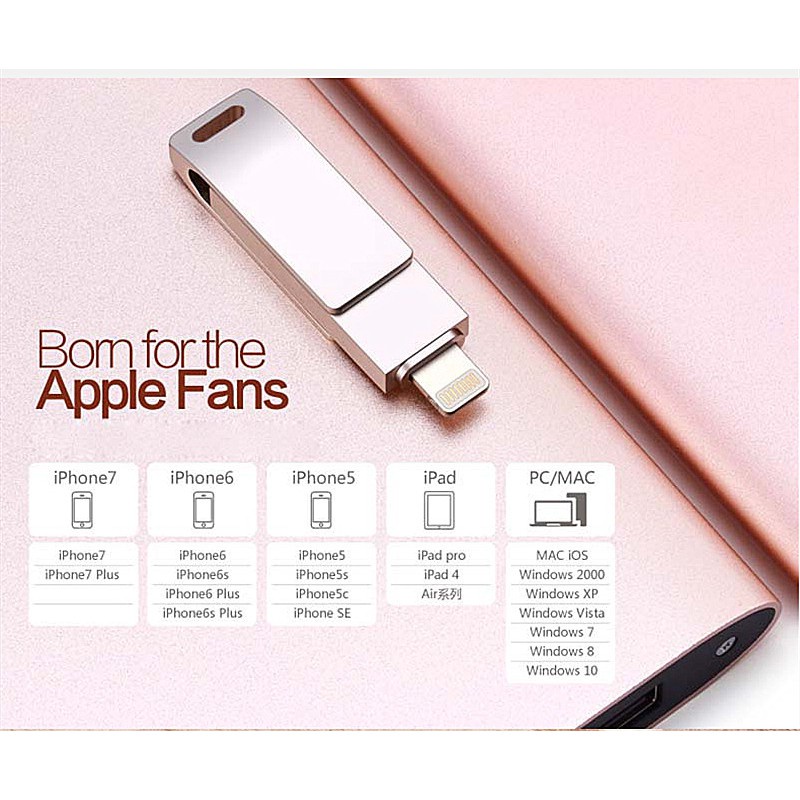 Ổ cứng 32Gb-512Gb Otg chống nước dành cho ip