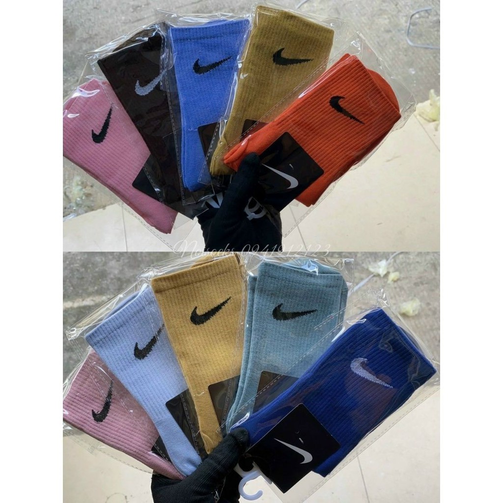 Tất Vớ Nike High Top cao cổ, Chất liệu cotton cao cấp, dày dặn Cực đẹp, Nhiều Màu cá tính, Hợp Thời Trang