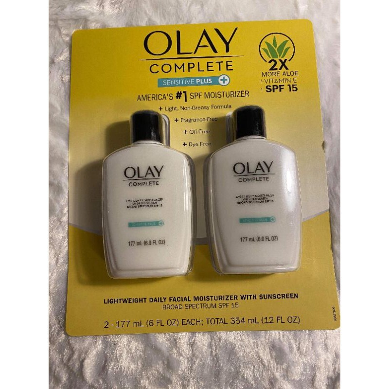 🌞💥💃Set Kem dưỡng da chống nắng Olay Complete Sensitive SPF 15 (177ml)