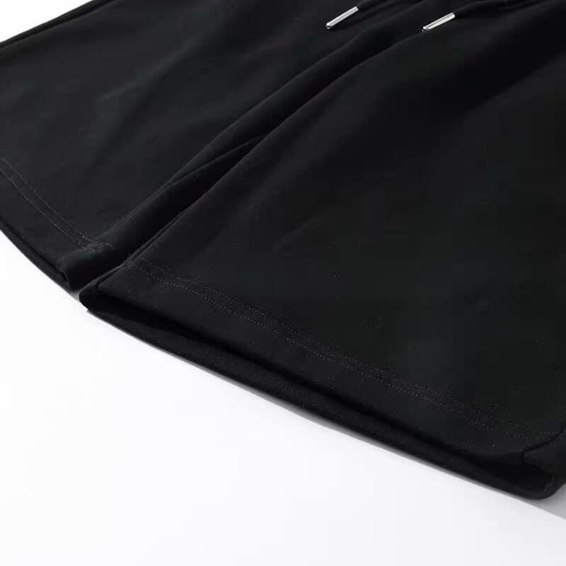 Quần Short Thun đen trơn Nam Phong Cách Trẻ Trung Thể Thao Chất Vải Thun Da Cá - MAYLANSTORE