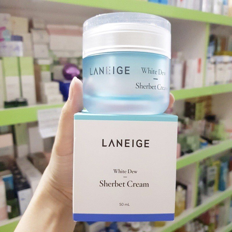 Kem dưỡng trắng da Laneige White Dew sherbet Cream mini