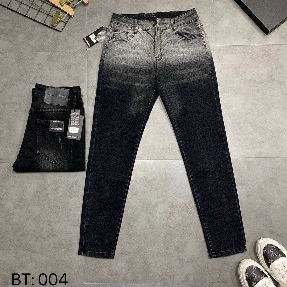 Quần jean nam ống ôm màu đen loang trắng chất bò co giãn bốn chiều thời trang cao cấp VBSHOP122