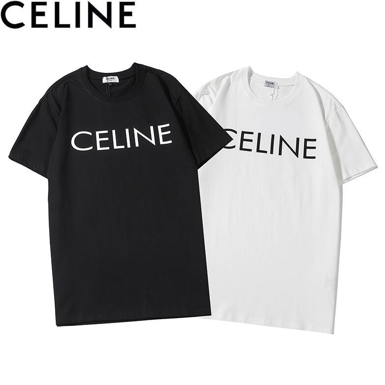 Áo thun cotton in chữ CELINE hai màu trắng đen cực hot [FREESHIP] Áo phông nam nữ đẹp nhất