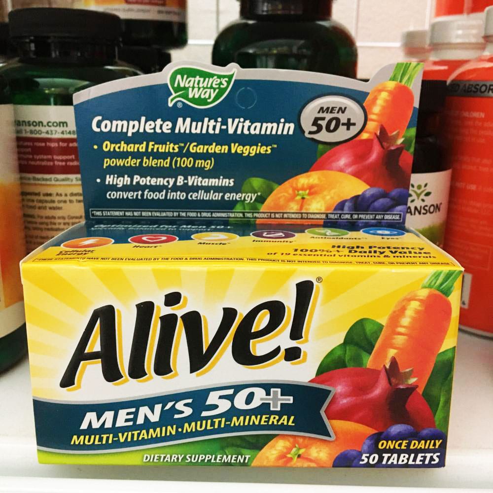 Bổ sung Vitamin cho nam giới trên 50 Alive! Men’s 50+ Multivitamin 50 viên