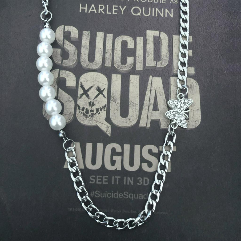 Dây Chuyền Mặt Bướm Đính Ngọc Trai Thời Trang Unisex 22621