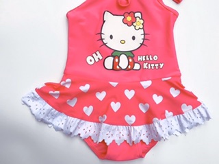 Set bơi bé gái Hêllo Kitty size 100-140.