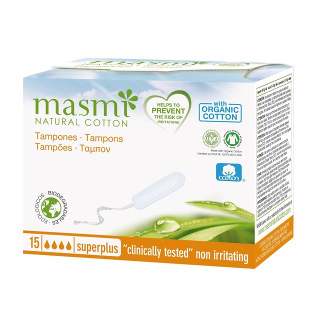 Tampon 4 giọt hữu cơ Masmi 15ml