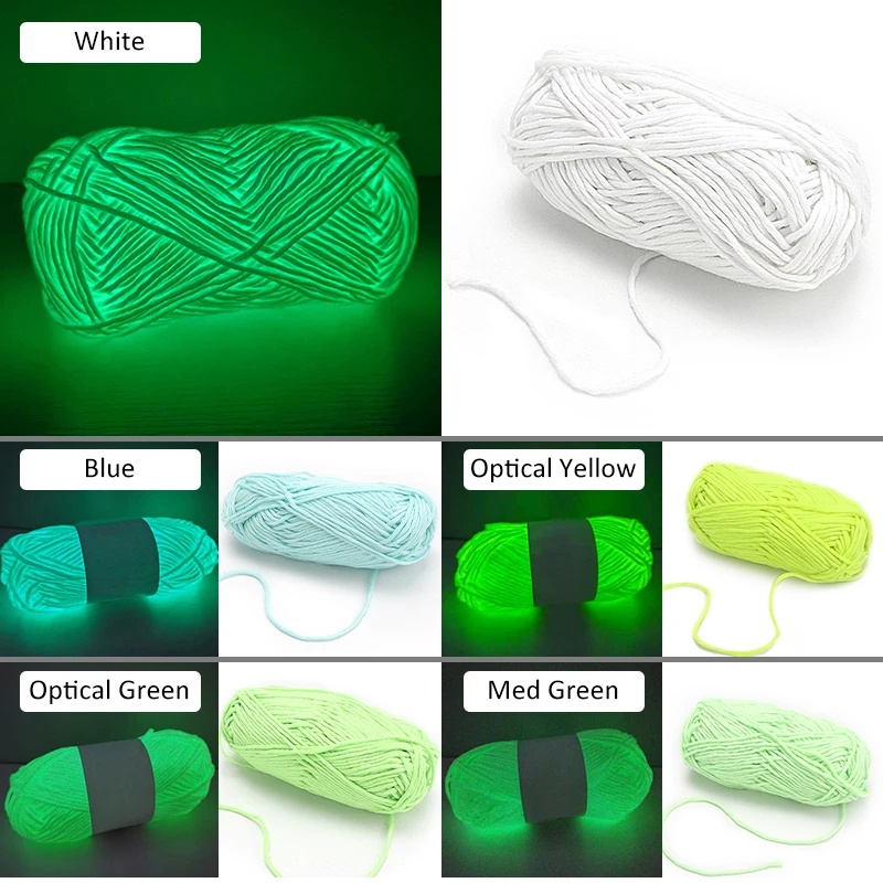 Sợi Phosphorescent Tự Nhiên Phát Sáng Trong Bóng Tối Dùng Trang Trí Halloween