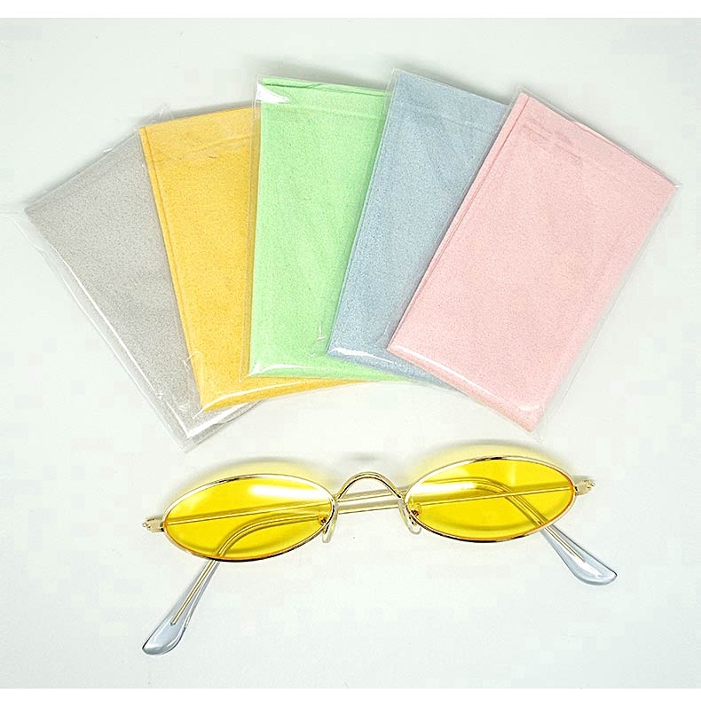 Khăn lau mắt kính/ống kính camera bằng chất liệu microfiber cỡ 150x175mm tiện dụng