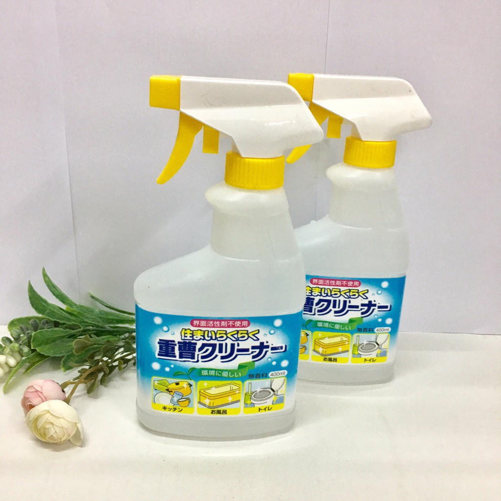 Bình xịt tẩy rửa baking soda tẩy sạch đồ dùng gia đình 400ml Rocket - Hàng Chính Hãng