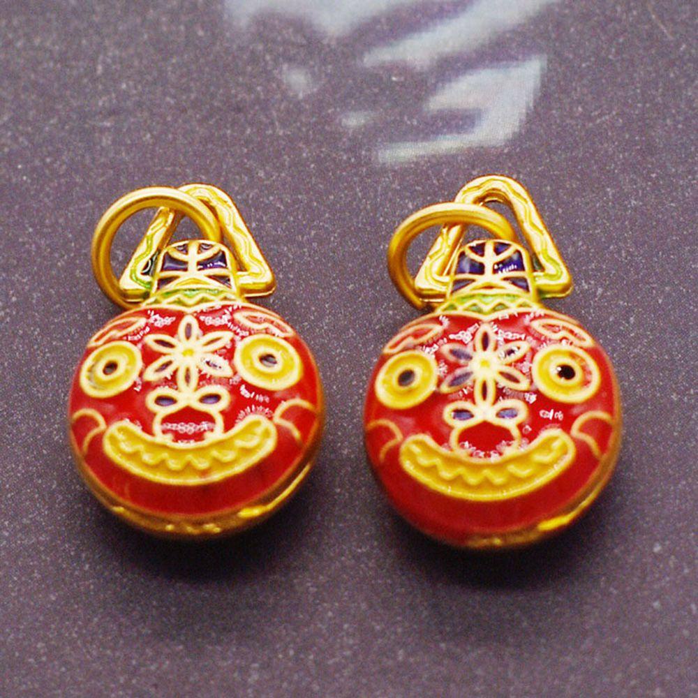 Vòng Tay Mặt Hình Quái Vật Nhạy Nuốt Cát Sáng Tạo Cho Nữ|Phụ Kiện Làm Vòng cổ Tráng Men Màu Xanh Dương Độc Đáo DIY