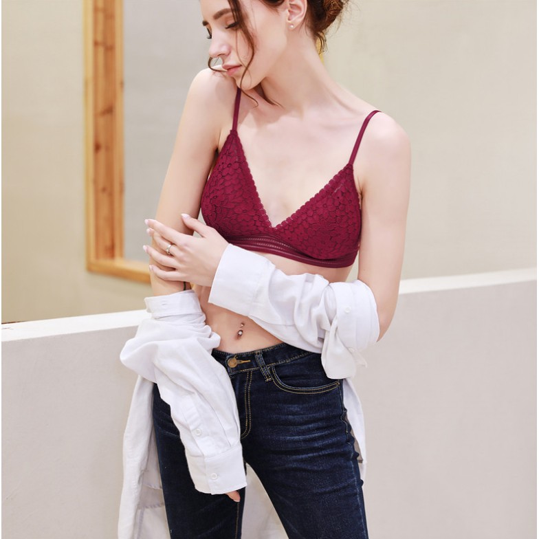 Áo Bra Viền Ren Hoa Cực Hot 7313